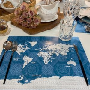 Jogo Americano Mapa Mundi Grécia