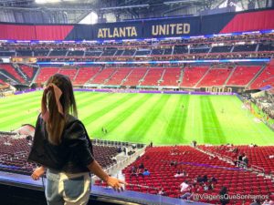 futebol no Mercedes Benz Stadium