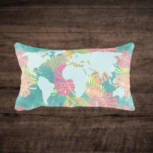 Almofada Mapa-Mundi Hawaii